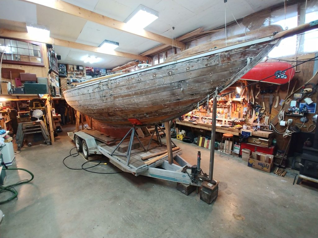 Dorothy in Tony Grove's workshop