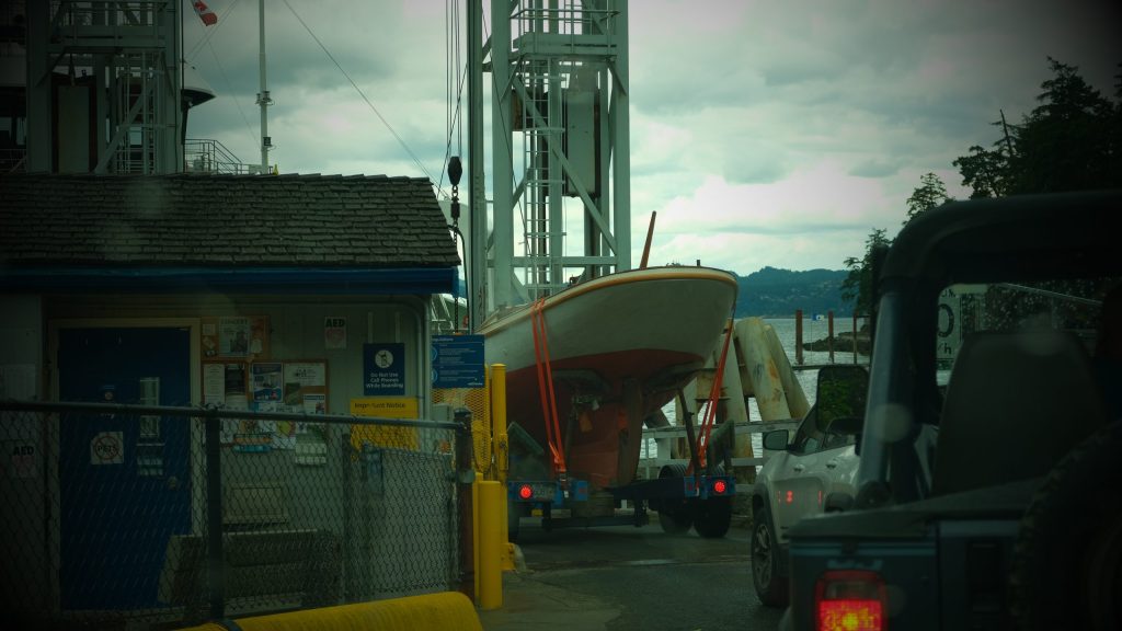 Dorothy towed onto a BC Ferries vessel