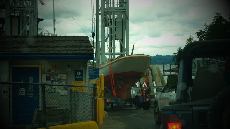 Dorothy towed onto a BC Ferries vessel