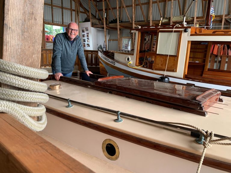 Angus Matthews with SV Dorothy, Director of the Board of the Maritime Museum of BC