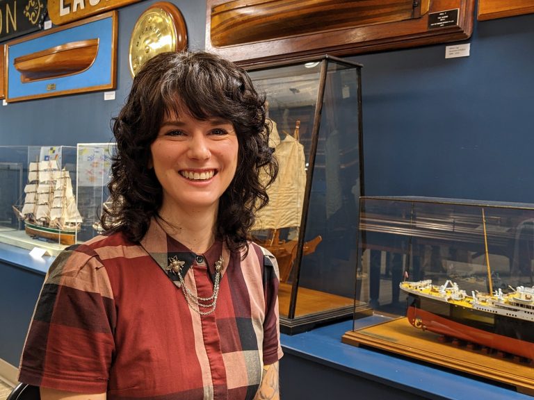 Heather Feeney, Collections and Exhibits Manager at the Maritime Museum of BC