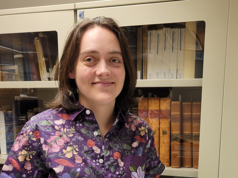 Vanessa Spacey, Archives Intern at the Maritime Museum of BC