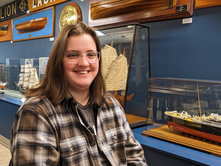 Westley Wilson, Public Engagement Intern at the Maritime Museum of BC
