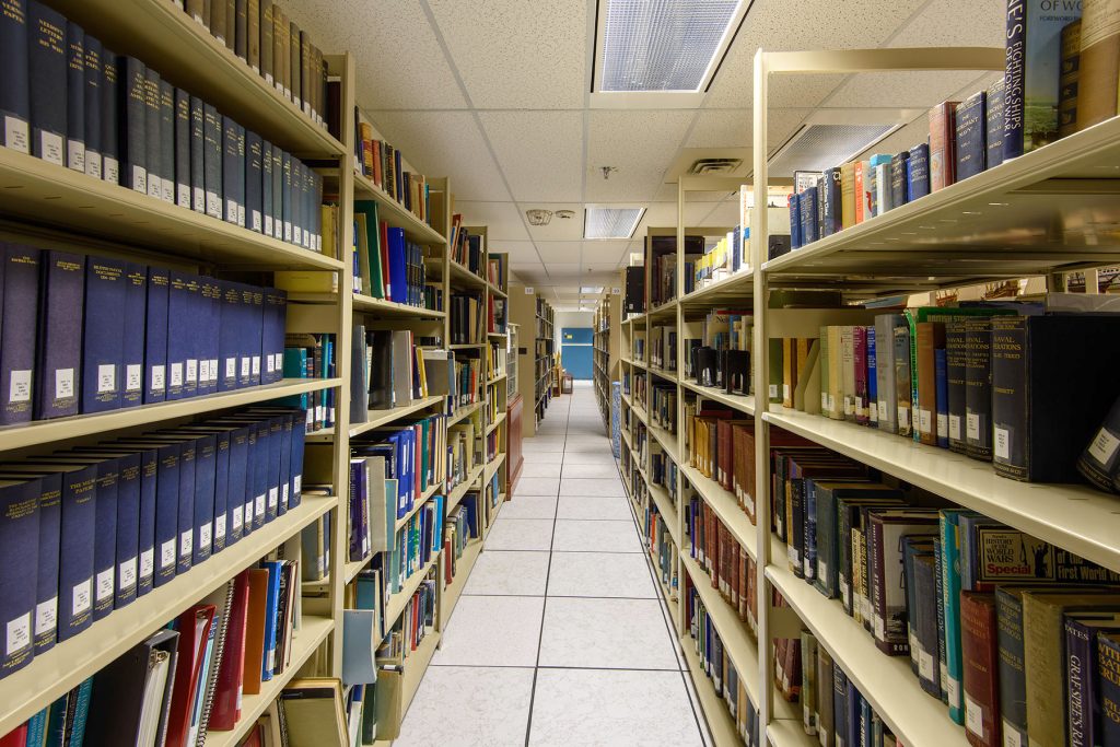 Shelves at Seymour storage facility, courtesy of James Holkko.