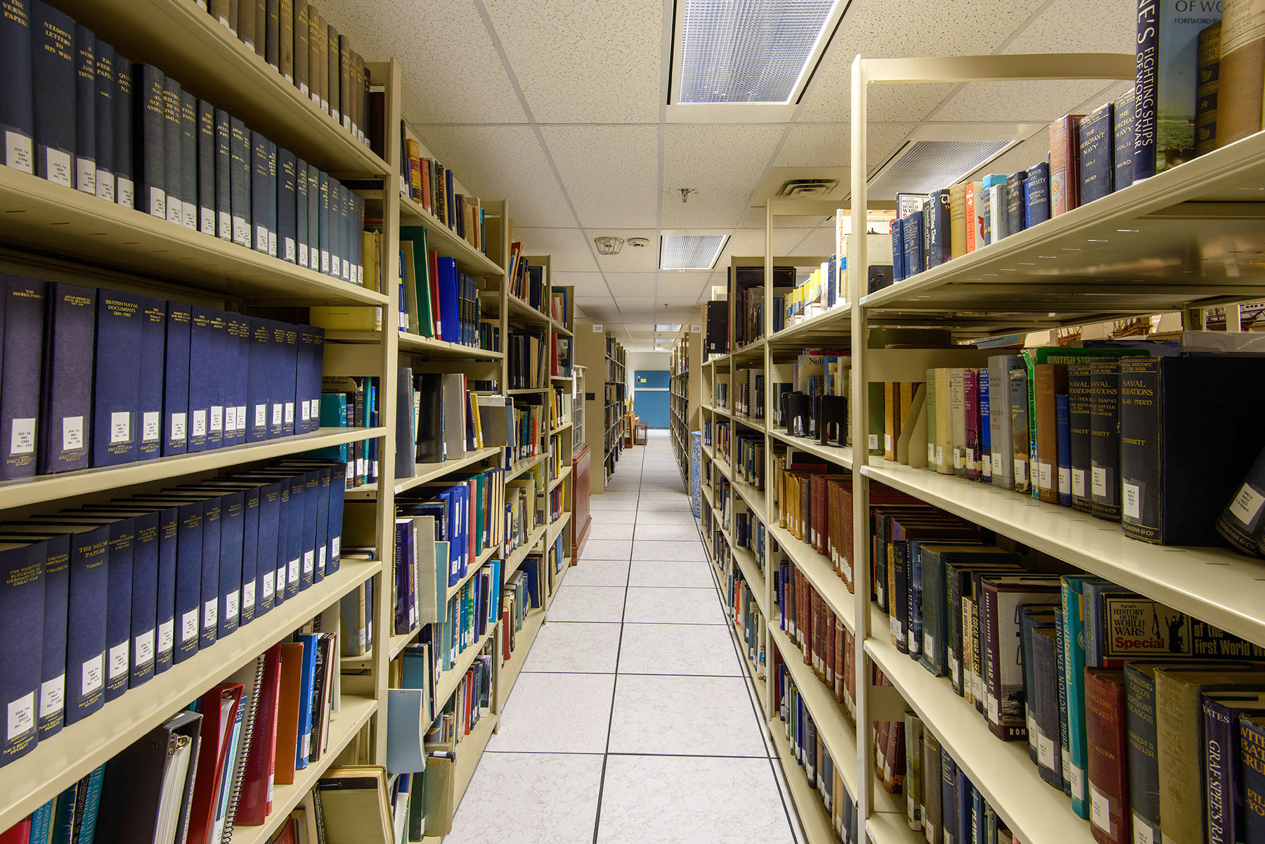 Shelves at Seymour storage facility, courtesy of James Holkko.